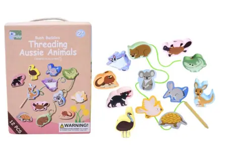Australian Animals Threading Lacing Set
